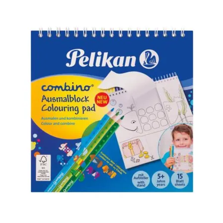 Pelikan Malblock Combino FSC-Mix 15x15cm, Spiralbindung