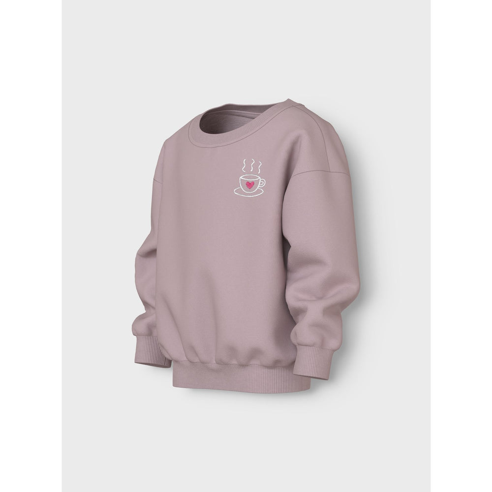 Køb Name It Burnished Lilac Tea Cup Nmfvallene Ls Rlx Sweat Unb