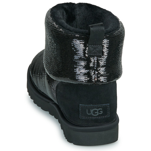 UGG - CLASSIC MINI MIRROR BALL - Noir