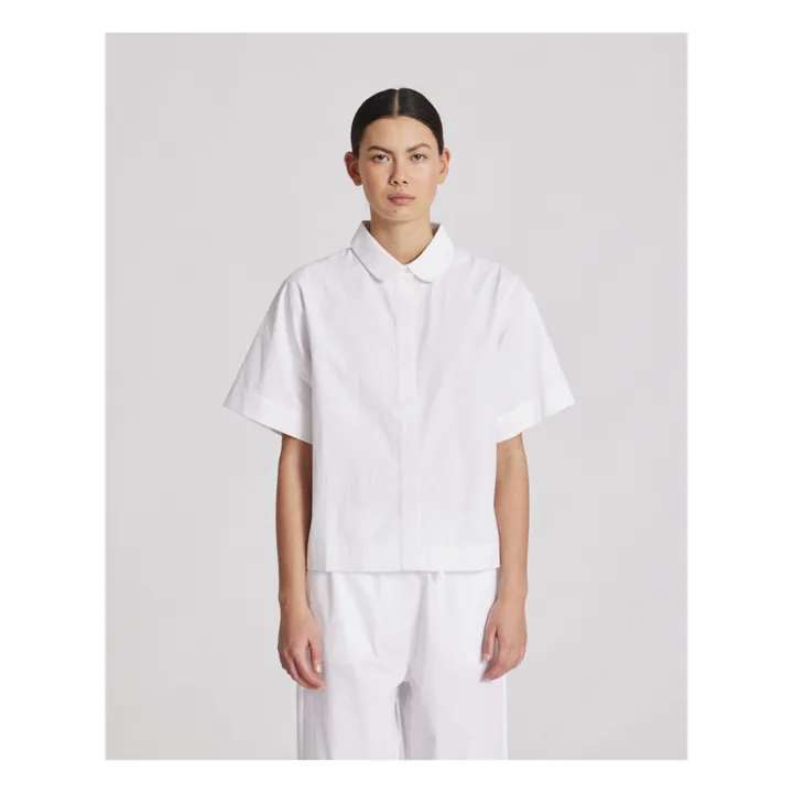 GAI+LISVA Chemise Elena Popeline de Coton Bio | Blanc