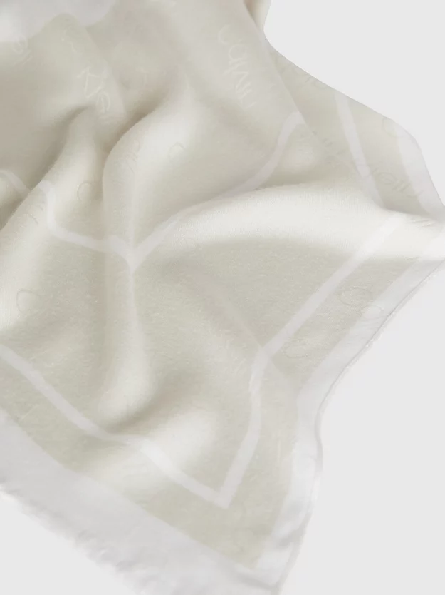Cachecol Jacquard com logotipo