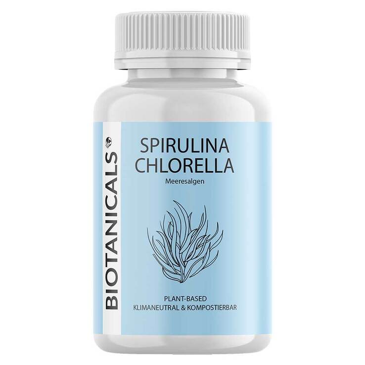 Biotanicals Spirulina Chlorella Kapseln, 120 St