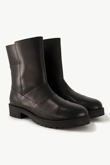 Leder-Boots, Ziernähte, Wechselfußbett, Weite H