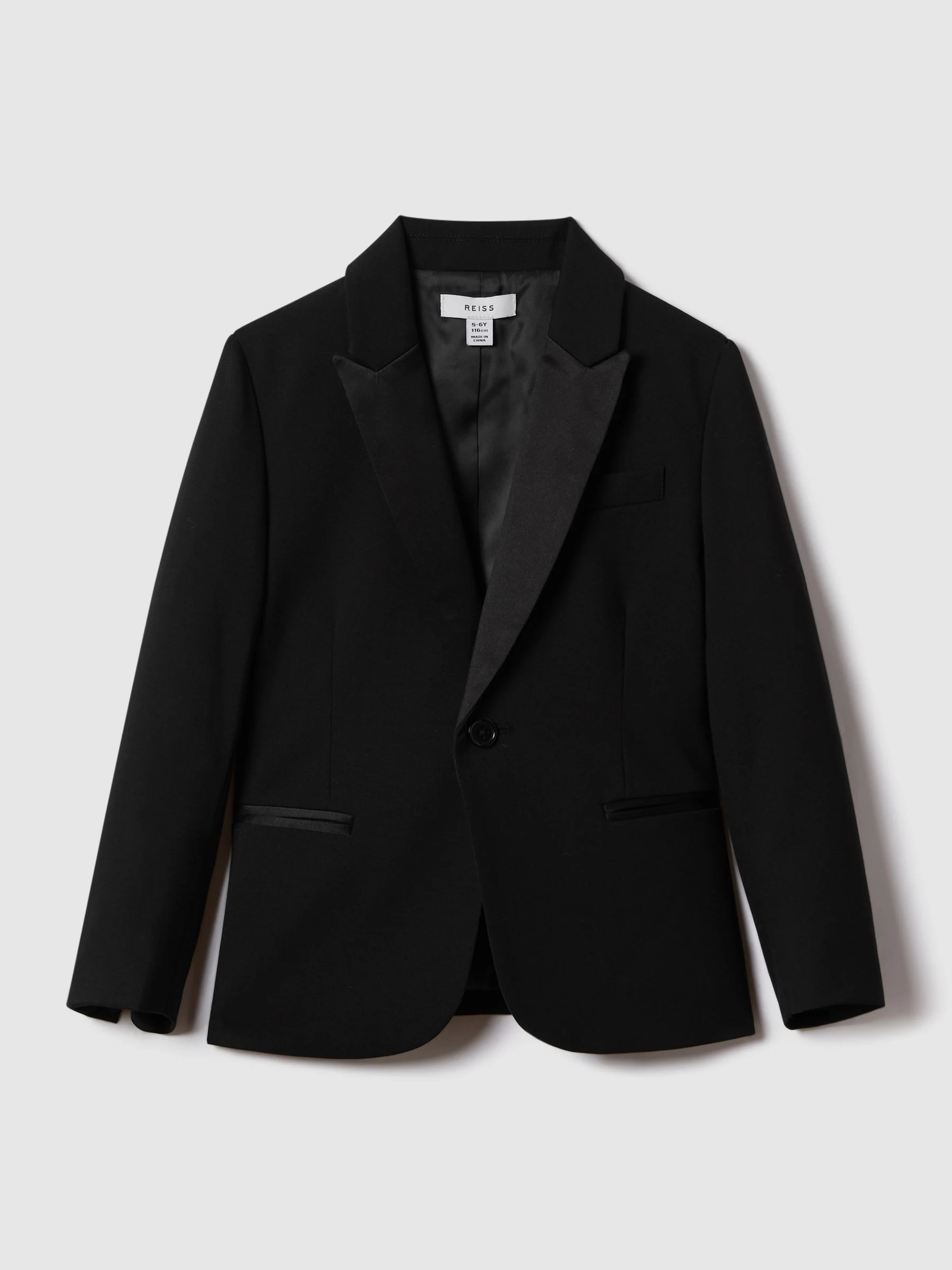 Reiss Knightsbridge B Single-Breasted Tuxedo Blazer Wool-Blend