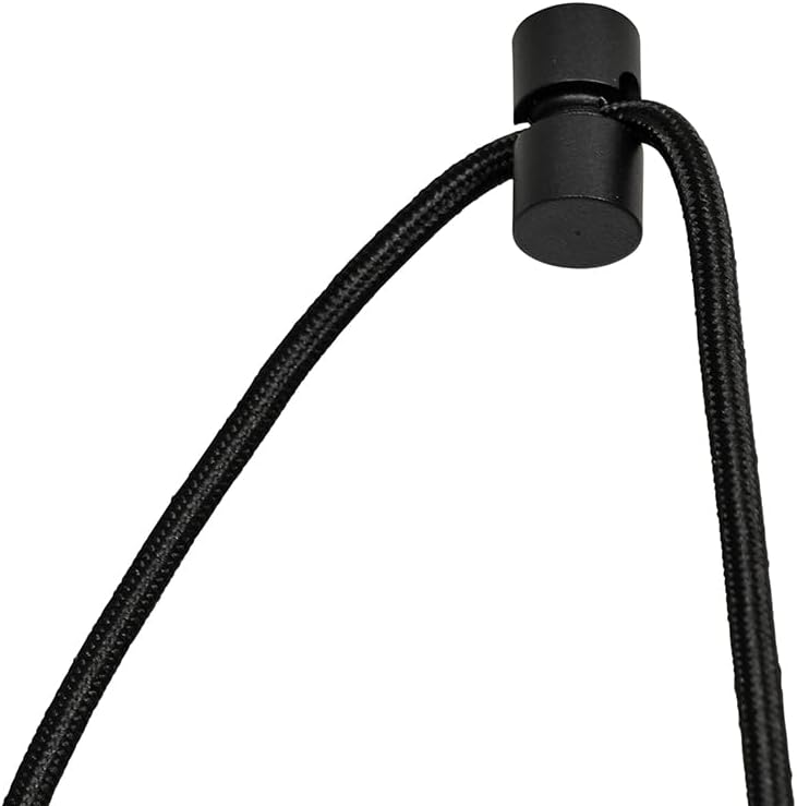 QAZQA - Japandi Japandi-Pendelleuchte I Pendellampe I Hängelampe I Pendellampe I Pendelleuchte I Lampe I Leuchte weiß 50 cm 3-flammig - Plu I Wohnzimmer I Schlafzimmer - Textil Rund - LED geeignet E27
