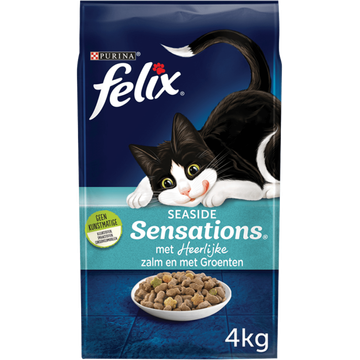 FELIX® Seaside Sensations met Zalm en met Groenten Kattenvoer 4kg