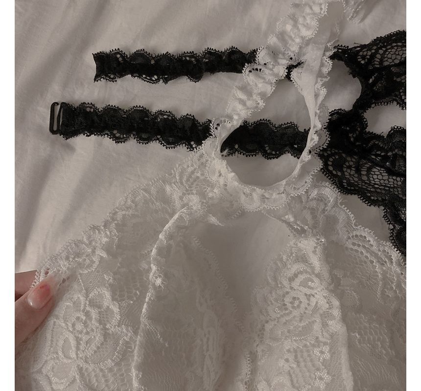 Letme - Kanten haltertop / vest / set