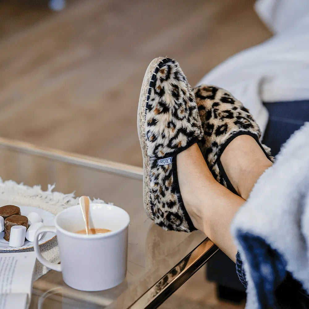 Chausson Espadrille Léopard