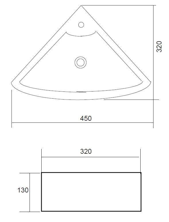 Best Design hoekfontein floor 32,5 x 32,5cm