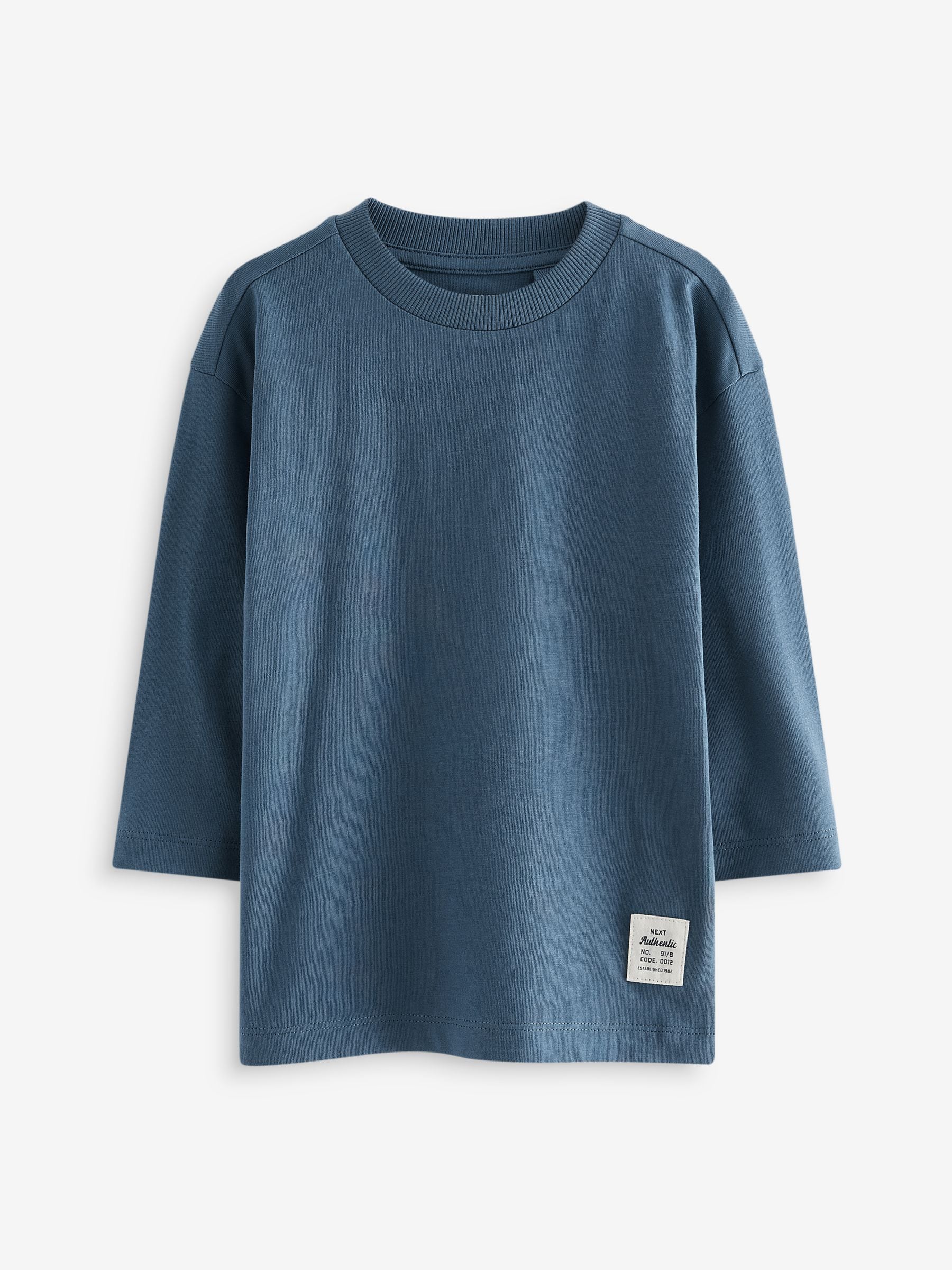 Multi - Verpakking van 5 effen T-shirts met lange mouwen (3 mnd-7 jr)