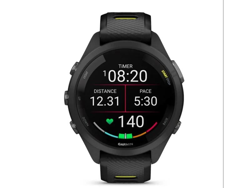 GARMIN Sportuhr Forerunner 265S Music Schwarz Smarte Laufuhr