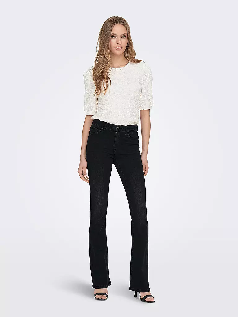ONLY Jeans Flared Fit ONLBLUSH schwarz