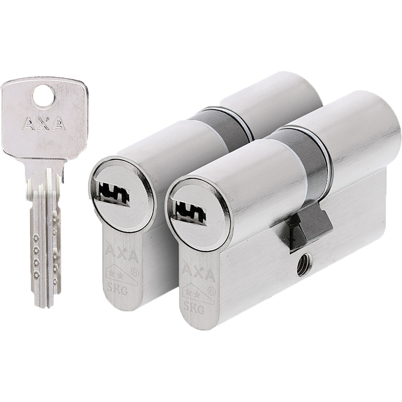 AXA cilinder met keersleutel SKG** 30-30mm gelijksluitend