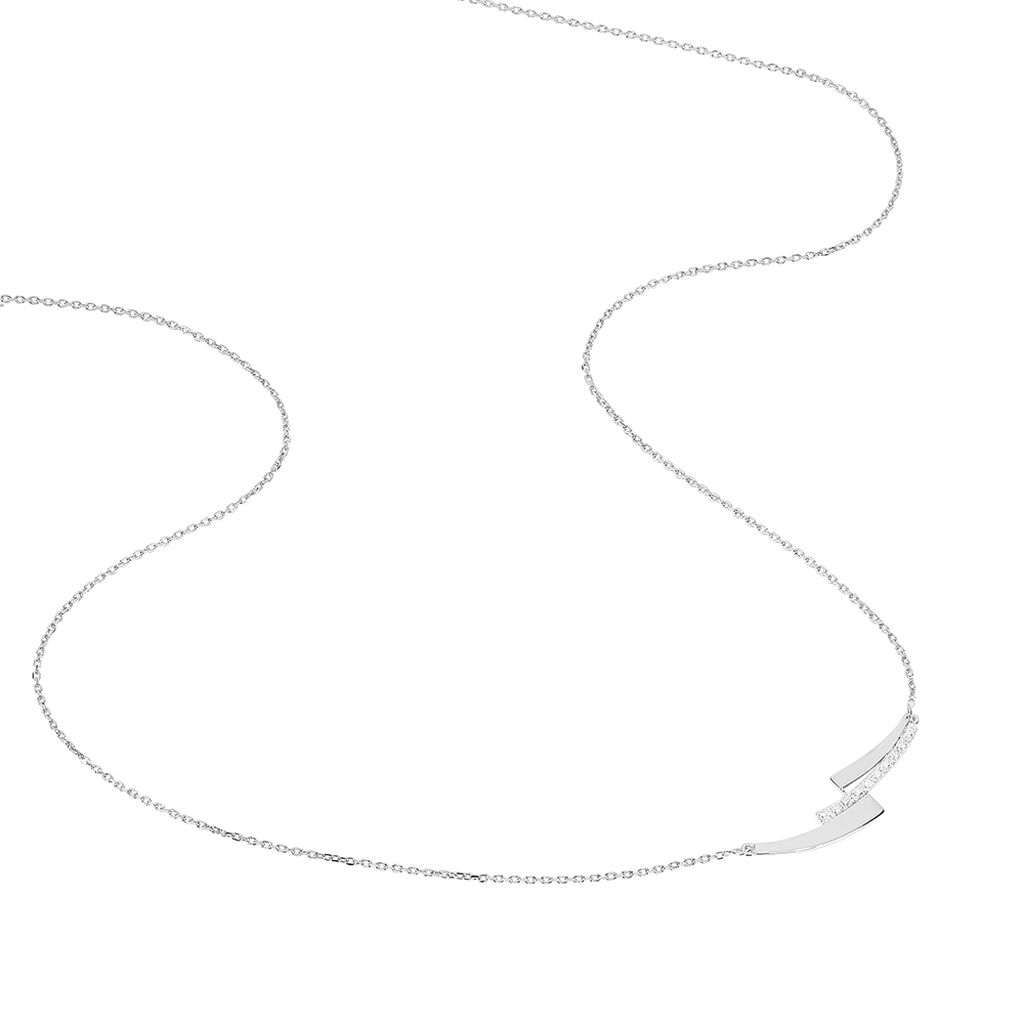 Collier Ainhoa Or Blanc Diamant