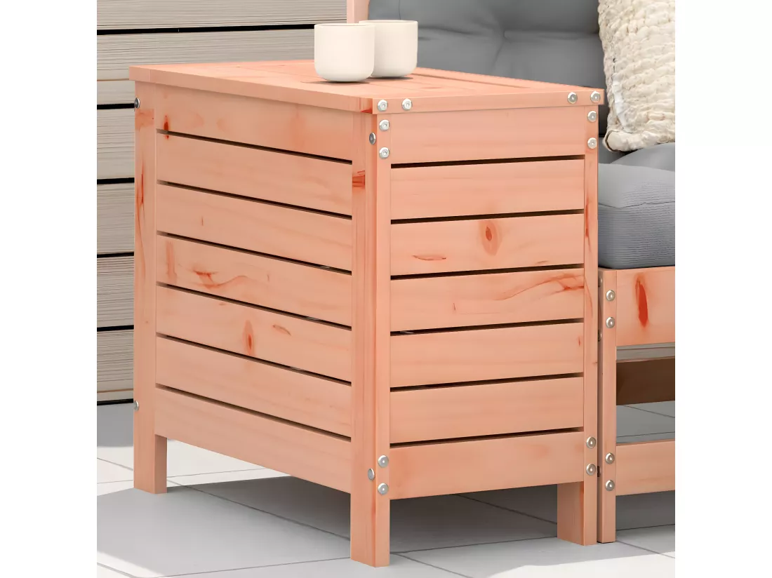 Repose-pied de jardin 62x31,5x52 cm bois massif de douglas