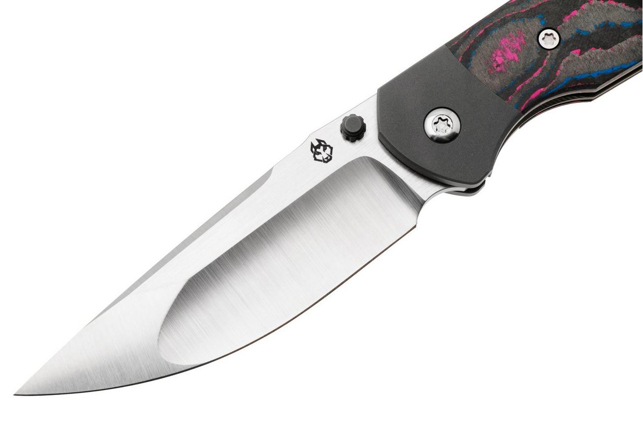 Jack Wolf Tango TANGO-01-CC-MIAMI, Satin CPM S90V,  Titanium CamoCarbon Miami, zakmes, Chris Ortiz design