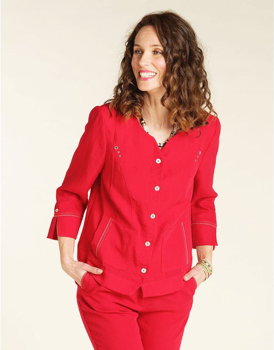 Veste chic rouge