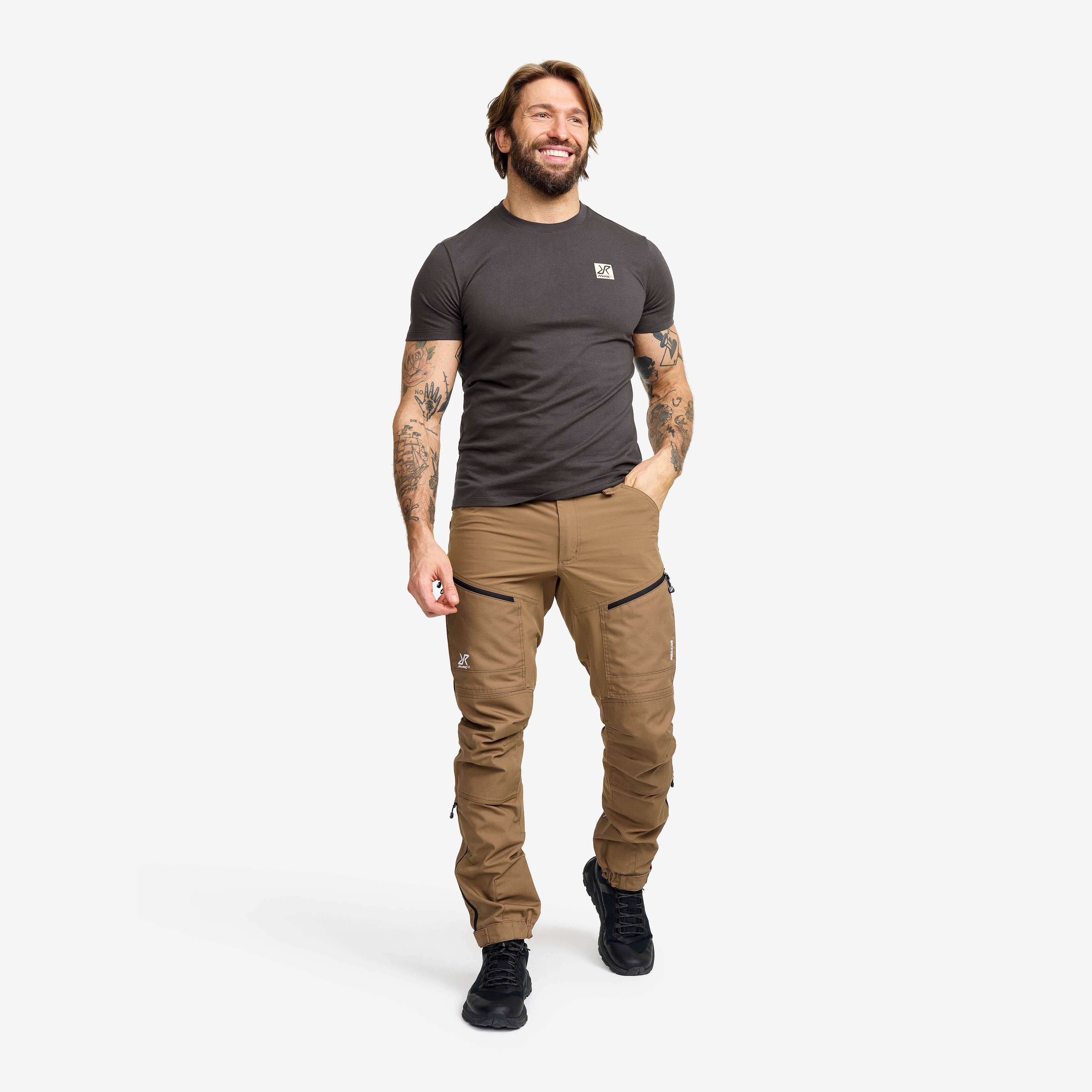 Easy Graphic Logo T-shirt Slim Fit Herre Anthracite