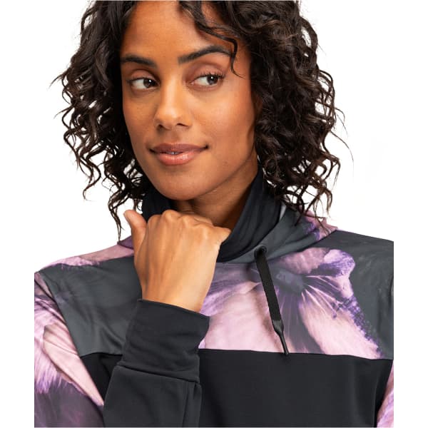 Sweatshirt ROXY WINTER VALLEY OTLR TRUE BLACK PANSY PANSY