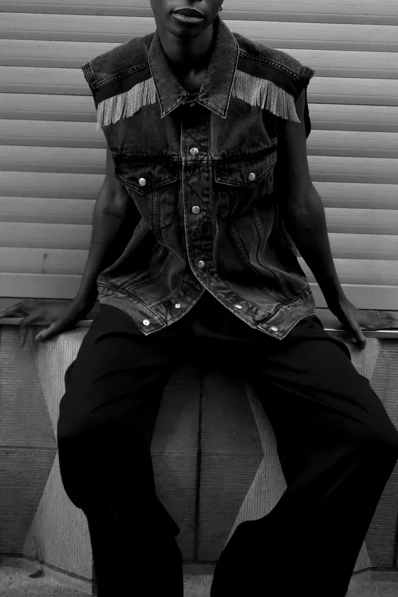 Veste en Jean Dalia Chains Sarah de Saint Hubert