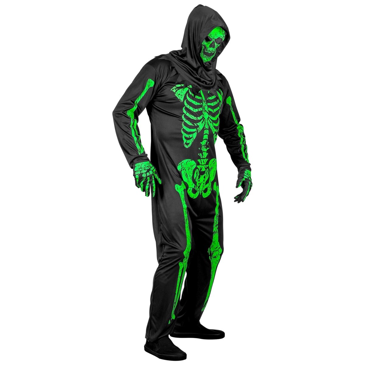 Skelet Kostuum Heren Neon 3 delig