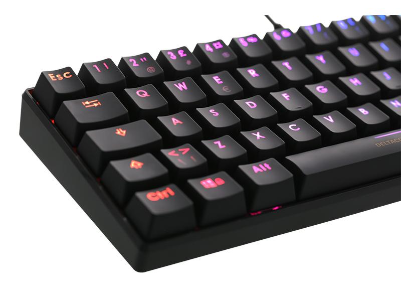 DELTACO Gaming-Tastatur GAM-075 Mini-Gaming-Keyboard mit RGB-Beleuchtung