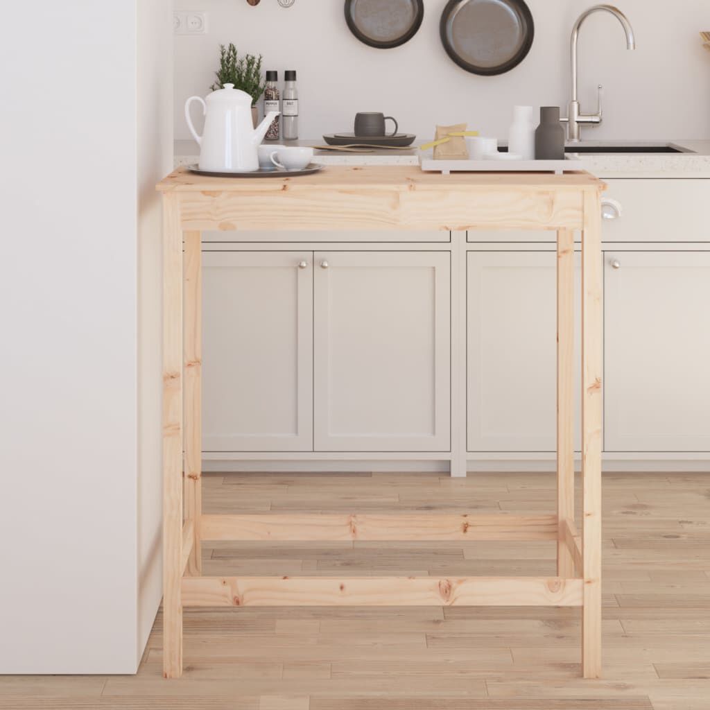 vidaXL Bartafel, 100x50x110 cm, massief grenenhout