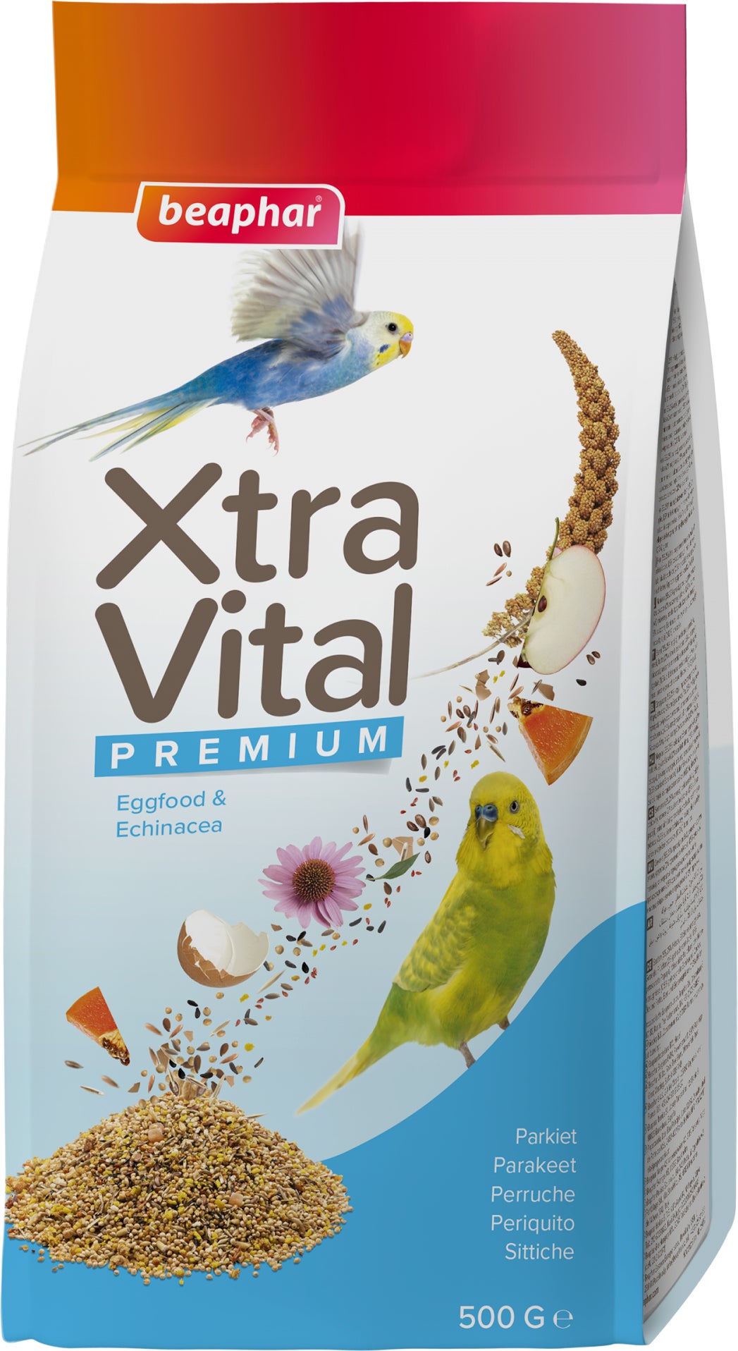 Beaphar vogelvoer Xtravital parkiet 500 gram