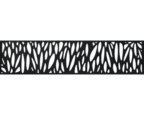 Konsta WPC smalle aluminium designinzet, zwart