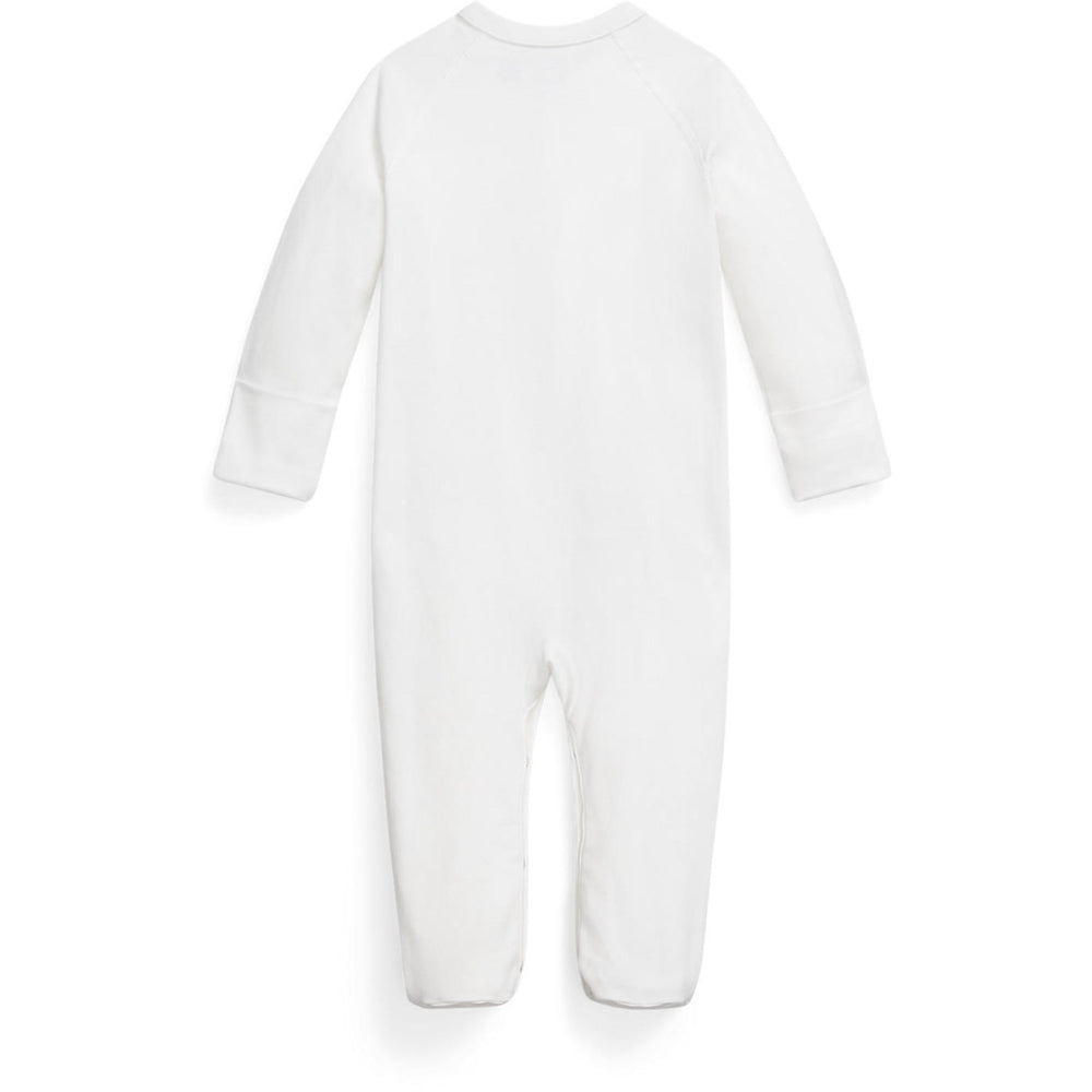 Køb Ralph Lauren Baby White Solid Coverall