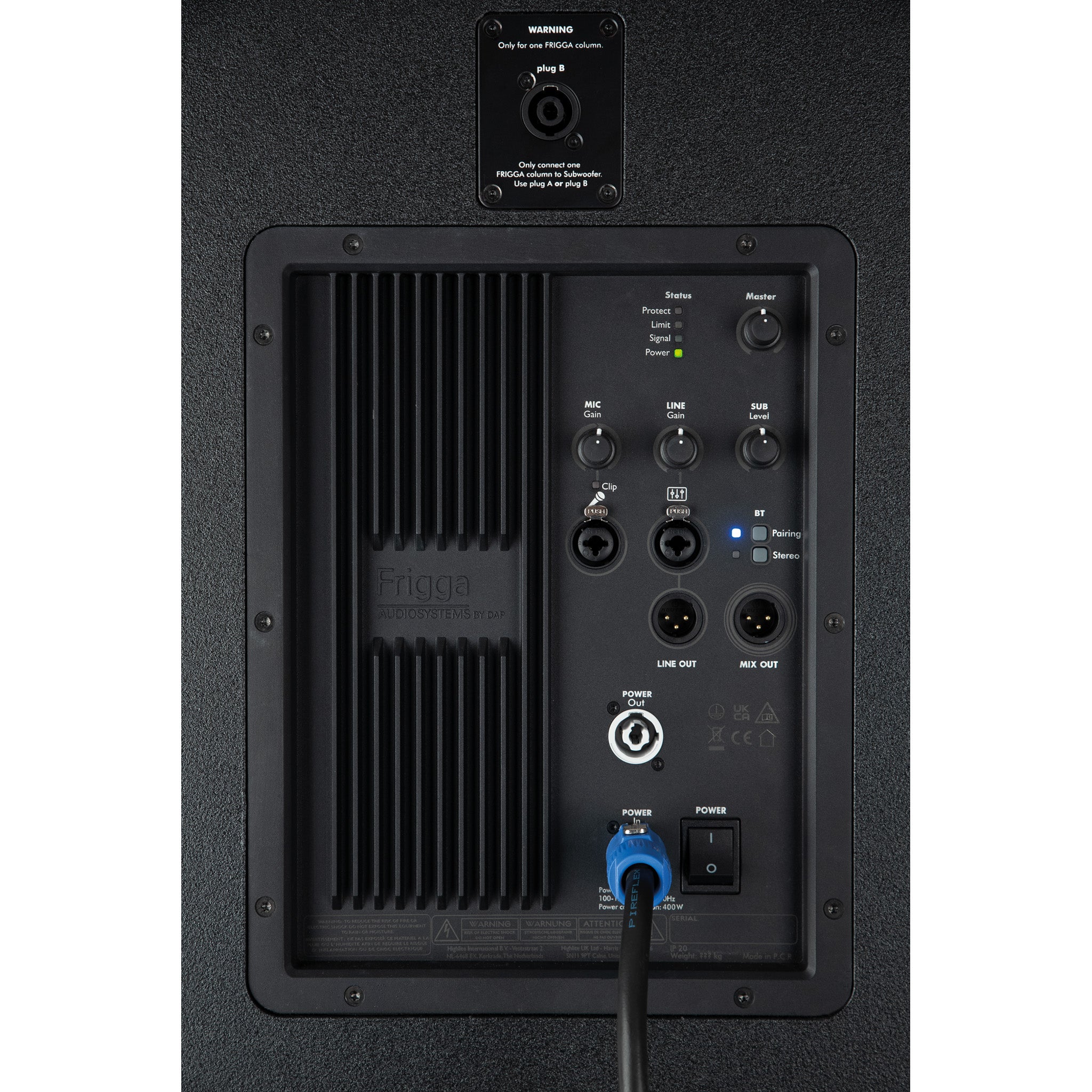 DAP Frigga actief speaker-zuilsysteem, zwart