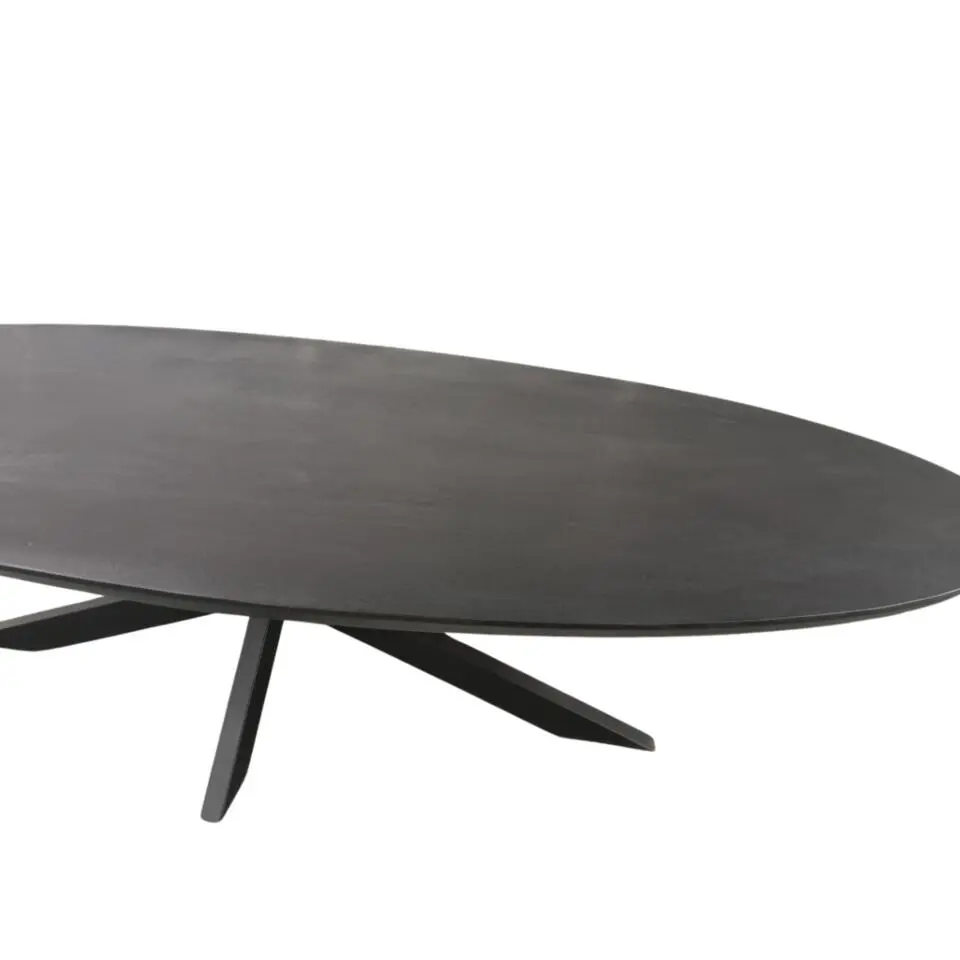 Starfurn - Eettafel Brandy - Zwart - 100x210x76 cm