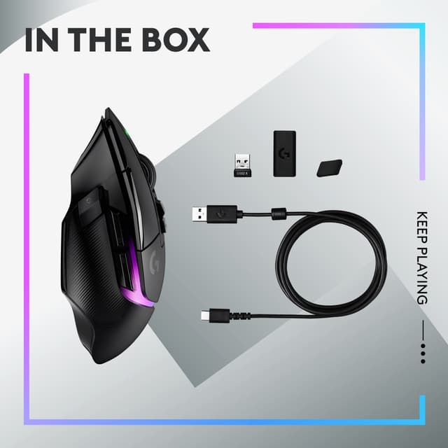 Logitech G502 X Plus trådløs gaming mus (sort)