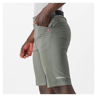 Short Castelli Baggy Unlimited Gris / Vert