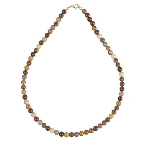 Collier jaspe mokaite