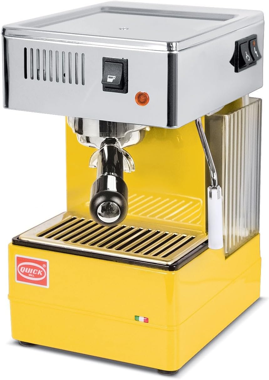 Quick Mill 0820 Espressomaschine Made in Italy (Gelb)