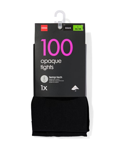 collant temp tech 100 deniers noir