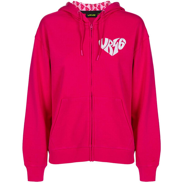 VR46 - Sweat zippé femme Pink Rose