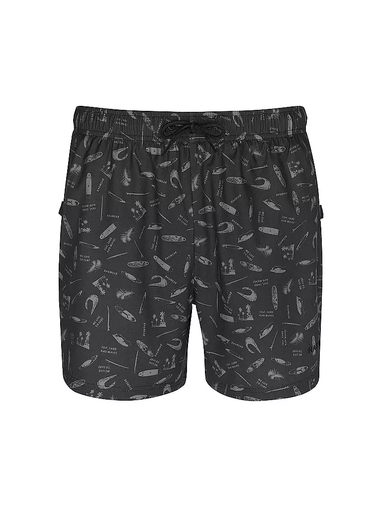 RAGWEAR Badeshorts STANNIS PRINT dunkelblau