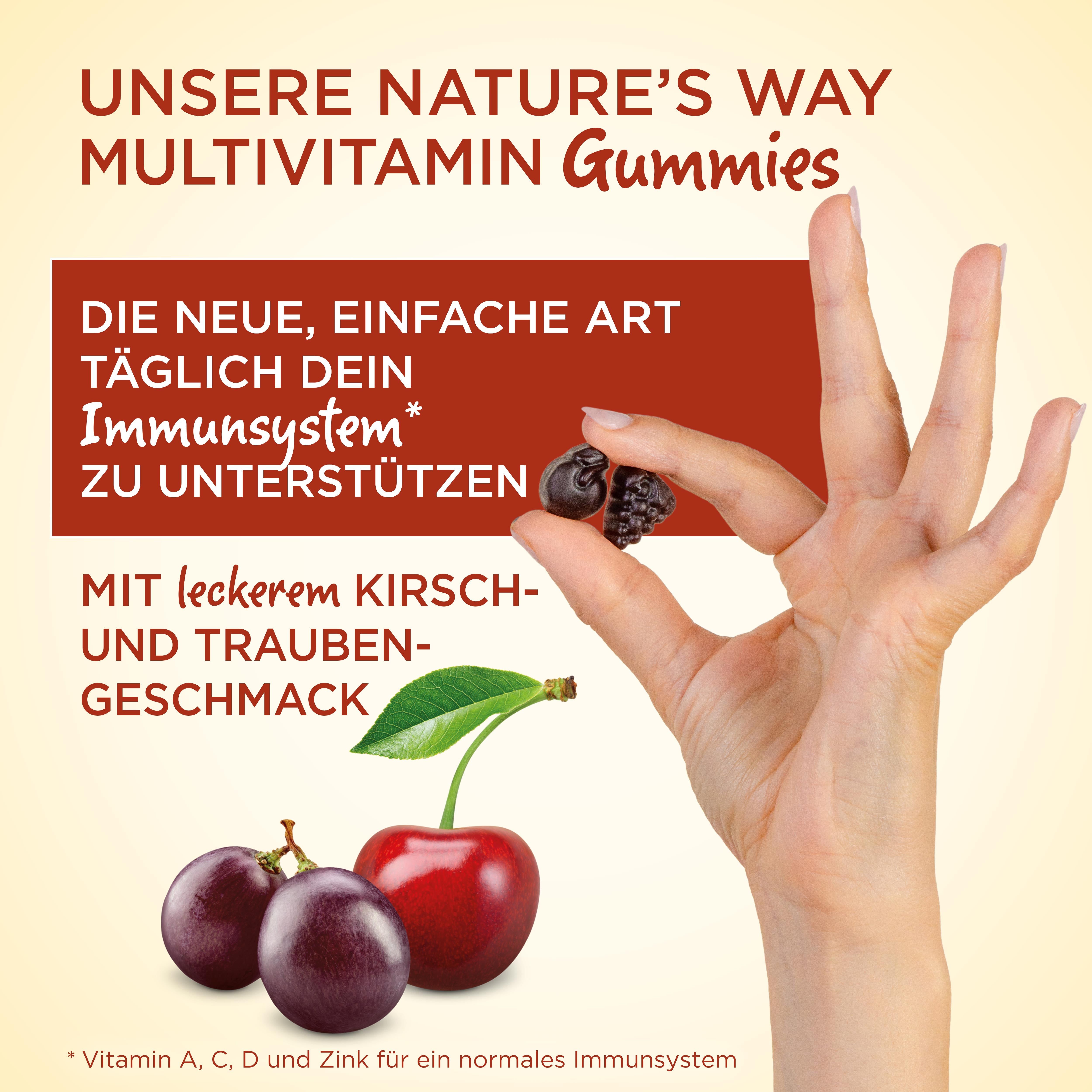 Nature's Way Immun Multivitamin Gummies - Mit Vitamin A, C, D & Zink fürs Immunsystem