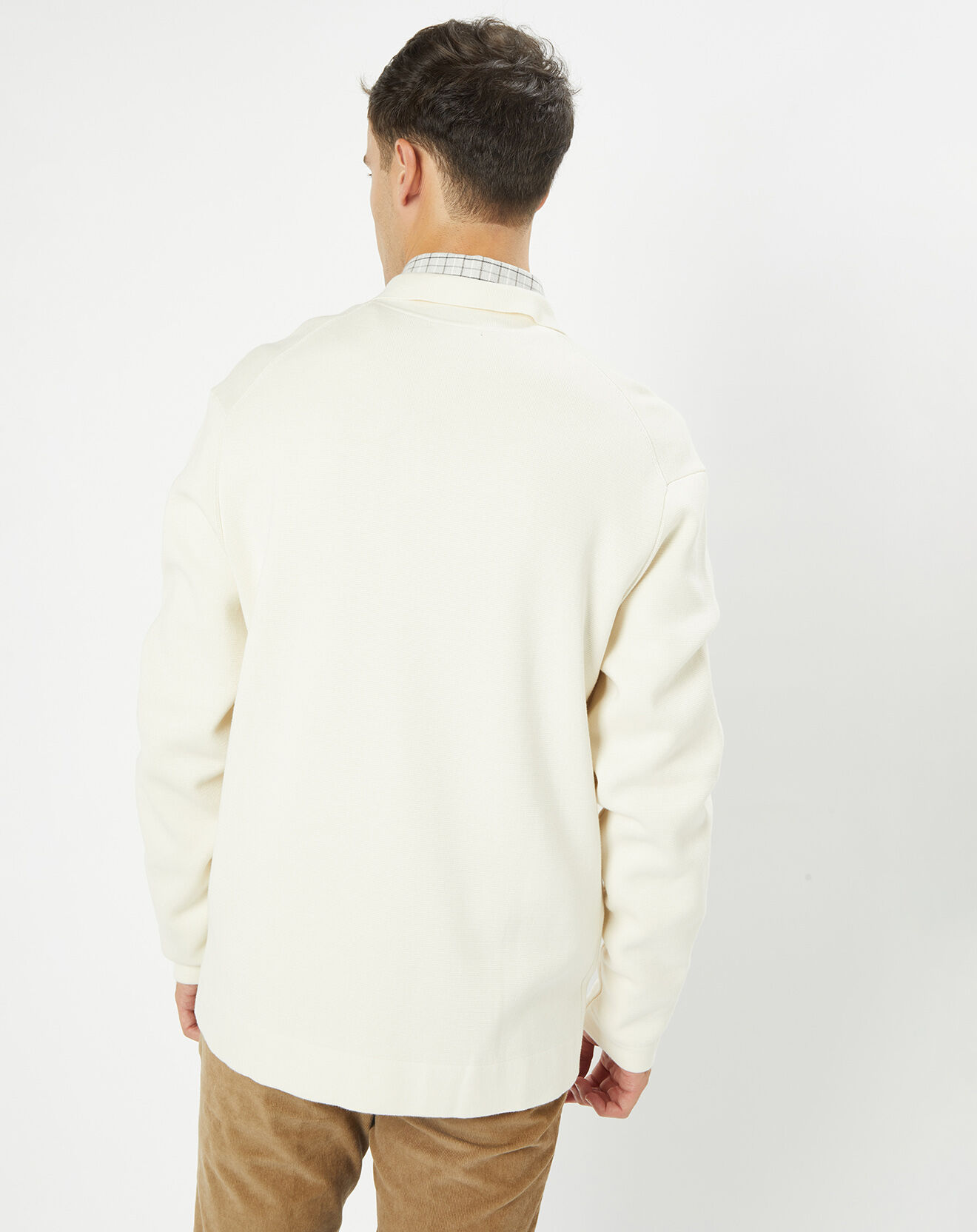 Hackett London Cardigan en Maille écrue