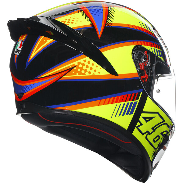 AGV - Casque K1 S Soleluna 2015 Jaune / Noir / Orange / Bleu
