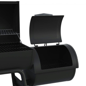 Jamestown Smoker Aldon houtskool BBQ metaal zwart 58 x 37 cm