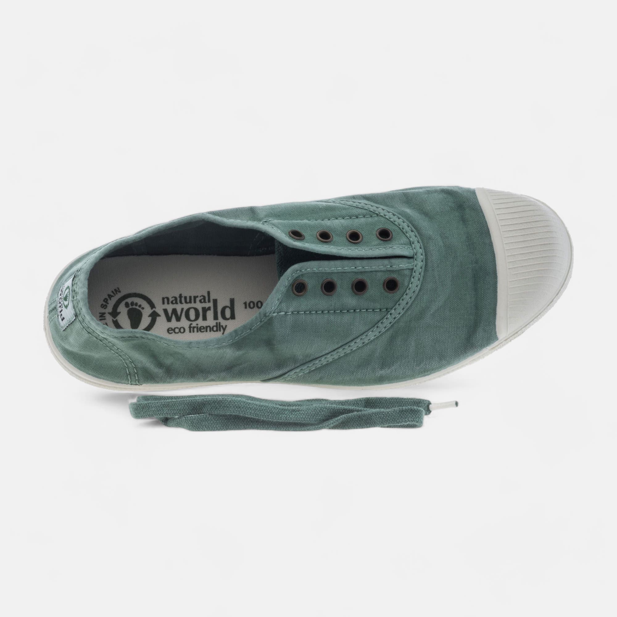 Baskets en toile Femme vert