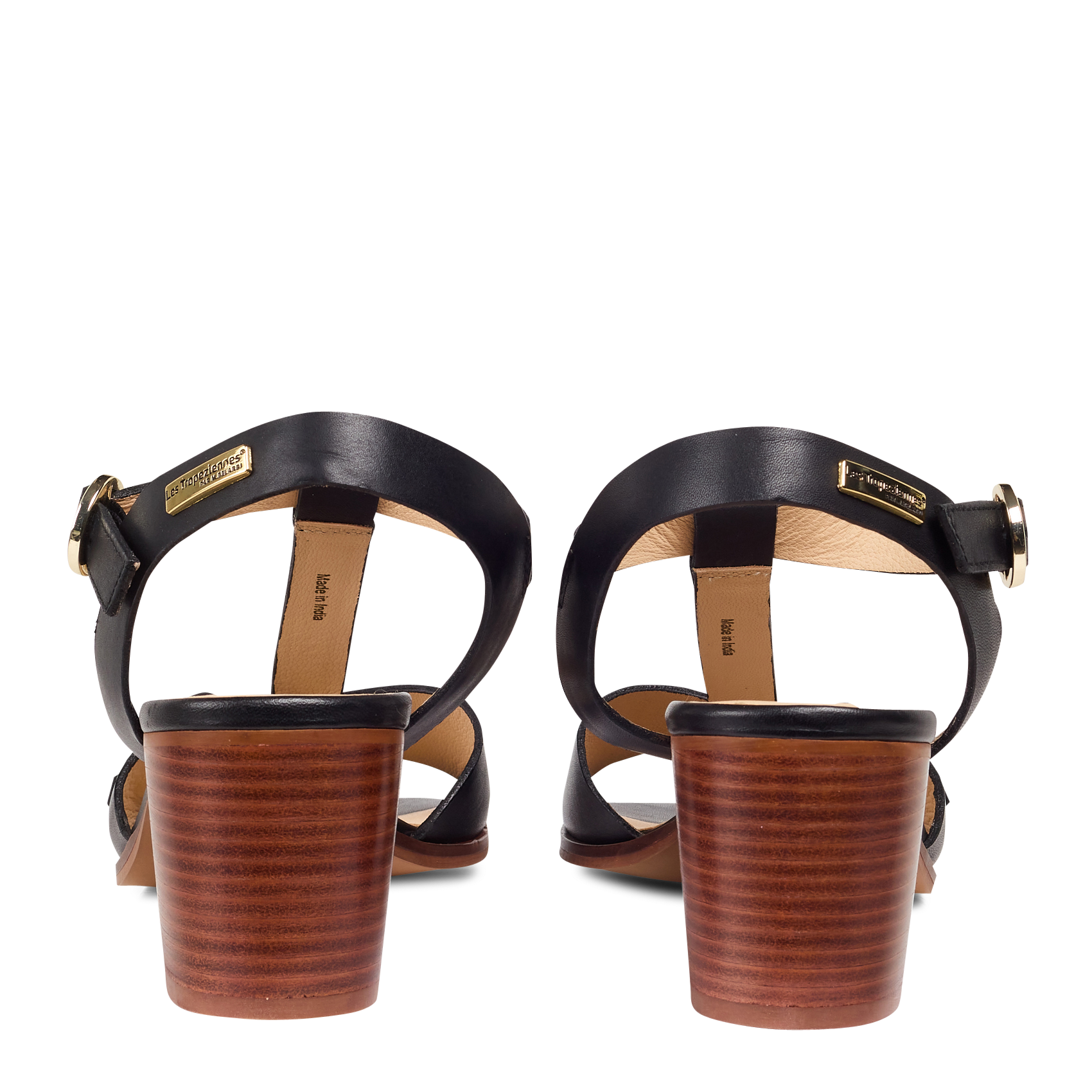 LOKWOOD - Sandales hautes en cuir | Noir