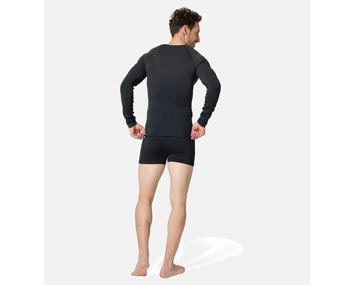 Odlo Performance Light Eco BL Crew Thermoshirt Lange Mouwen Zwart Heren