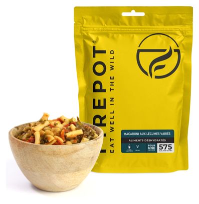 Repas Lyophilisé Vegan Firepot Macaroni Aux Legumes Varies - 135 g