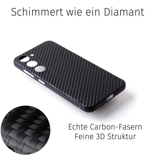 Samsung Galaxy S25  Plus Echtcarboncover Schutzhülle Ultrathin MagSafe-Modul (10.85.0167) - Schwarz
