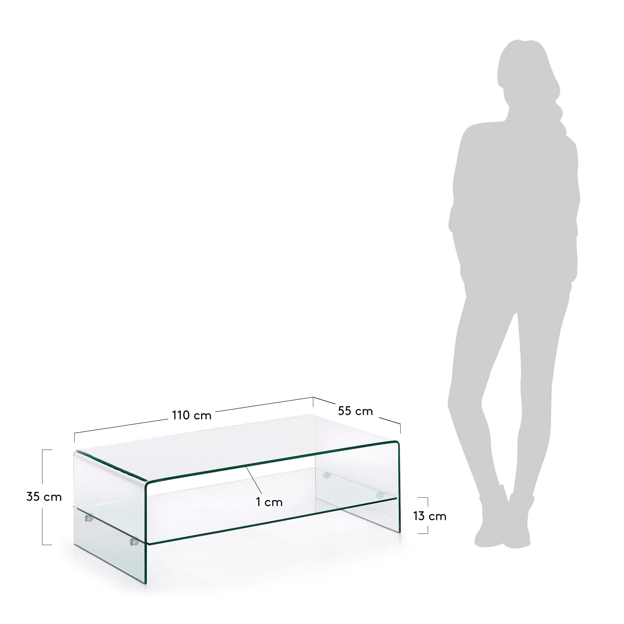 Kave Home Burano Salontafel - 110 x 55 cm
