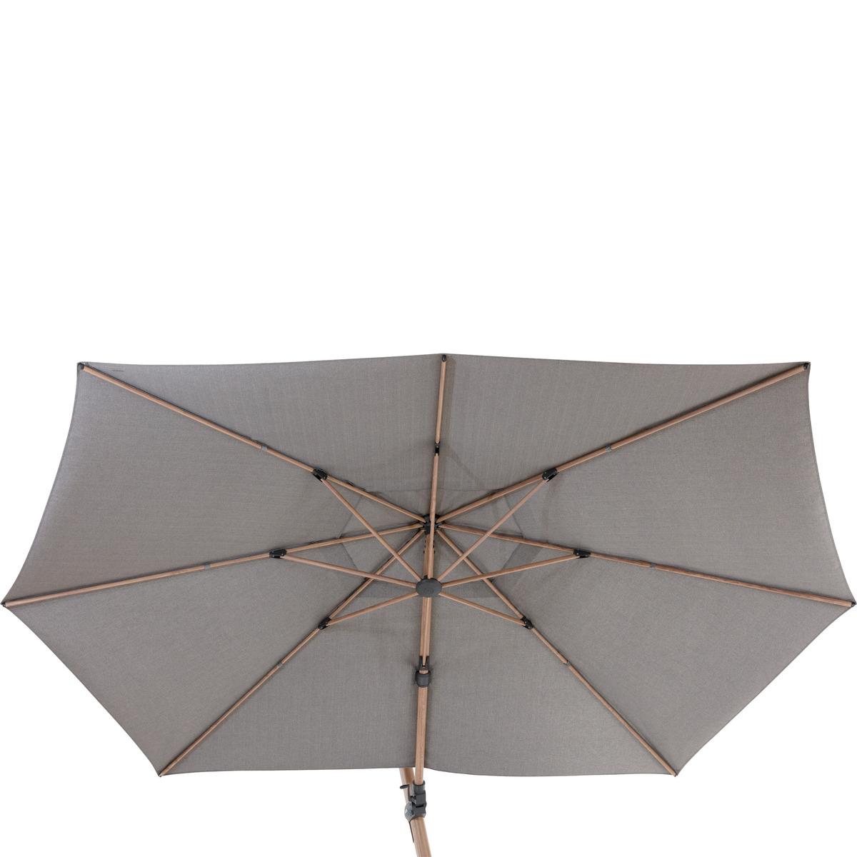 TOILE PARASOL TIKEO 4.2X3M PLATINE